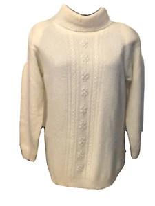 VTG Hasting & Smith Women's Lamb's Wool and Angora Beaded Sweater Shoulder Pads - Picture 1 of 6