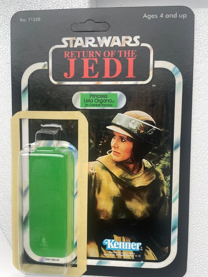 Vintage Star Wars MOC. Prune Face. ROTJ 77 Back. Kenner. Punched. AFA 80