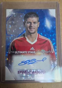2022/23 Topps UEFA Club Competitions Steven Gerrard Auto /99 Ultimate Stage - Picture 1 of 2