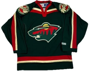 Vintage Minnesota Wild CCM New With Tags NHL Hockey Jersey Adult Medium 2000s - Picture 1 of 11