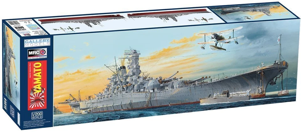 Gallery Models 1/200 Scale IJN Yamato Battleship Plastic Model Kit