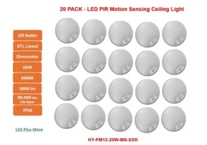 HY 20 Pack 10" LED Ceiling Light Motion Sensor Pre-Installed - Picture 1 of 11