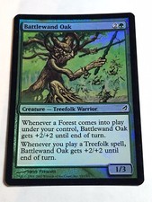 Battlewand Oak MP Foil Lorwyn MTG