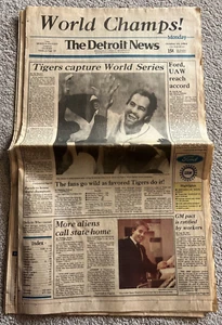 1984 Detroit Tigers Capture World Series Newspapers Detroit News October 15 1984 - Picture 1 of 7