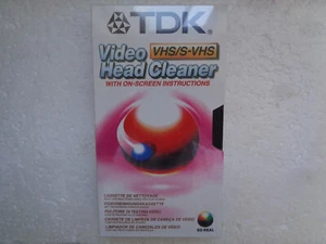 Cassette VHS / S-VHS de Nettoyage TDK CLVS-EB - K7 Video Head Cleaner Neuf - Photo 1/3