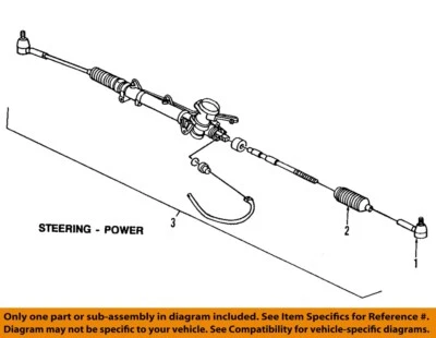 Used Rack and Pinion Assembly fits: 2008 Pontiac G5 Power Rack and Pinion Grade Foto 1 de 2