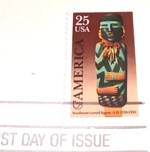 America Pre-Columbian Artifact  1989 22kt Golden Replica Stamps - Gold Replicas - Picture 1 of 4