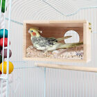 Cockatiel Lovebirds Parakeet Nesting Box Parrot Bird House Transparent Wooden
