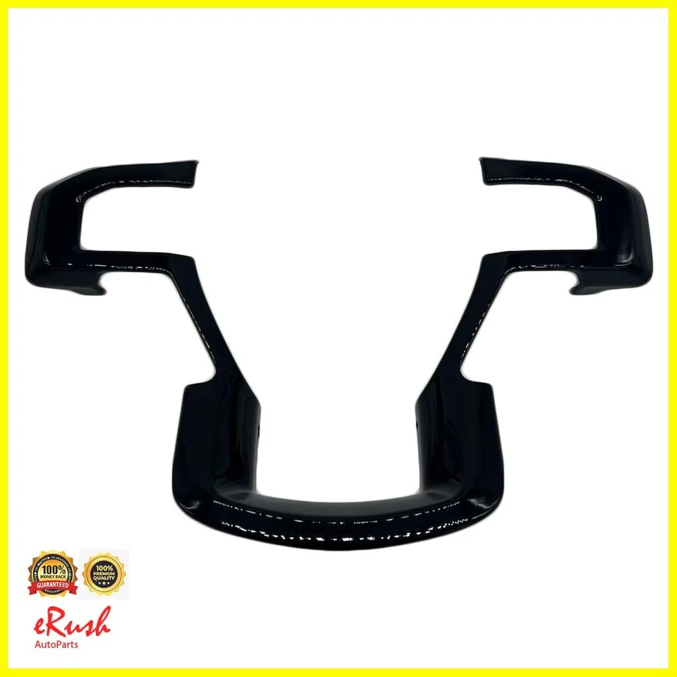 SE ADAPTA A FORD F-150 2015-2020 NEGRO 1 PIEZA DECORACIÓN VOLANTE CUBIERTA SUPERPOSICIÓN Foto 1 de 1