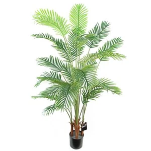 Artificial Areca Palm Tree Potted in Black Pot 150cm - Picture 1 of 6