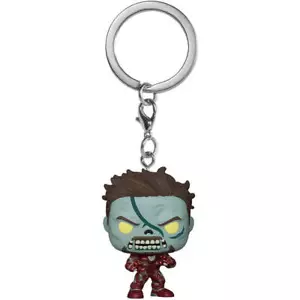 What If Zombie Iron Man Pocket Collectible Miniaturized Pop! Keychain Figure - Picture 1 of 2