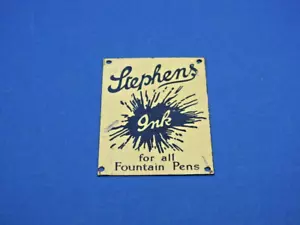 Letrero de publicidad ferroviaria modelo hojalata calibre O Bassett Lowke años 20 tinta stephens - Imagen 1 de 3