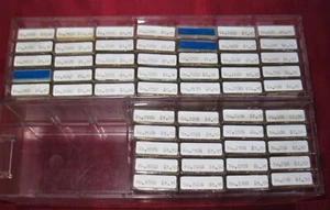 Vintage Omega Stereo Turntable Needles Hugues lot of 55 Needles & Box - Picture 1 of 5