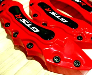 4 PCS Brake Caliper Cover 3D ABS Disc Front SUV RED GAS Sport jeeep srt sahara S - Picture 1 of 6
