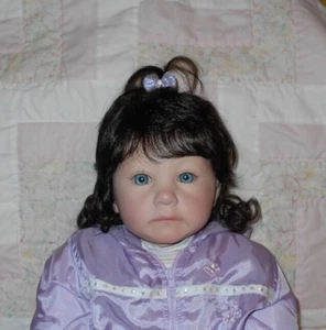 Kemper WISPY TODDLER Doll Wig SIZE 14/15 DARK BROWN Short Layered W/Curls NWT - Picture 1 of 9