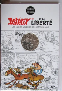 Blister 10 EURO Silber Gedenkmünze Liberte Asterix-Pferd Frankreich 2015 - Bild 1 von 1
