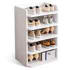 5 Tier Shoes Storage Household Doorstep Wooden Organiser Multi-layer Shoe Cabine