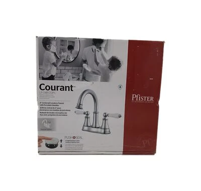 Pfister Courant 4 in. Centerset 2-Handle Bathroom Faucet in Polished Chrome - Image 1 of 3