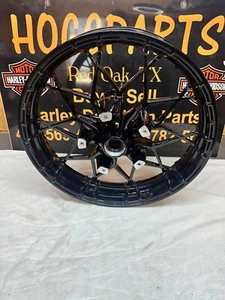 HARLEY DAVIDSON 09-23 19x3.5 TOURING GLOSS BLACK PRODIGY FRONT WHEEL RIM - Picture 1 of 7