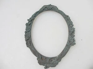 Vctorian Brass Picture Frame Mirror Antique Vintage Rococo Nouveau Baroque Old - Picture 1 of 10