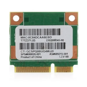 RT3290 150Mbps Wi-Fi Card Bluetooth-Compatible for Pavilion G7-20008513 - Afbeelding 1 van 10