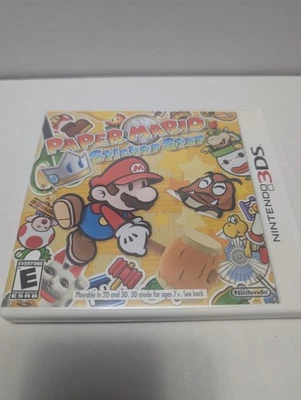 Pegatina Paper Mario Star Nintendo 3DS CIB Completa Probada Foto 1 de 4