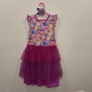Matilda Jane Adventure Begins Fairy Garden Frenchie Dress Size 10 - Picture 1 of 9