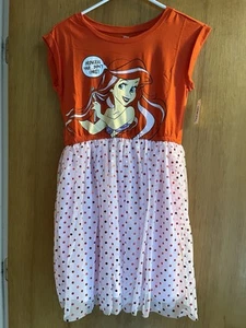 Disney Princess Ariel Dress Costume & Tulle Princess Hair Don’t Care Saying - Picture 1 of 12