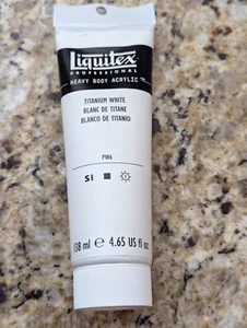 Liquitex Professional Heavy Body Acrylic Paint Tube Titanium 4.65oz - Picture 1 of 9