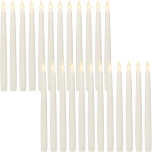 11" Tall Flameless Battery Operated LED Tapered Candle - 6pc, 12pc, 18pc or 24pc - Picture 1 of 16