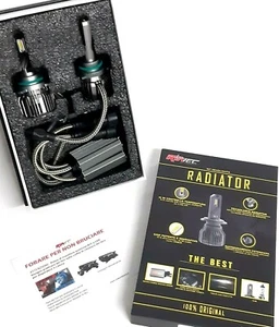KIT LED RADIATOR HIR2 RIATEC 12000 Lm /6500K 12V ANTI ERRORE CANBUS PER TOYOTA - Picture 1 of 6