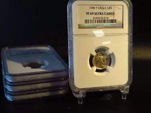 1989-P  1/10 oz  $5  Proof American Gold Eagle NGC PR-69 Ultra Cameo - Picture 1 of 3
