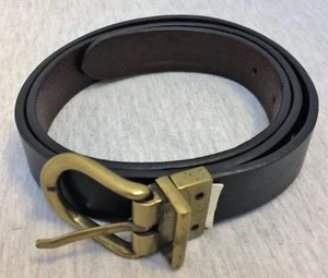 ¿Cuero negro? Cinturón 37" + hebilla - Imagen 1 de 5