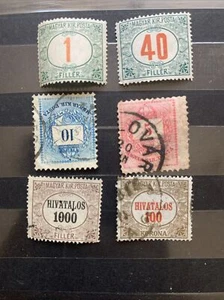 53678 Ungarn 6 gest./postfrisch/OG H/NH frühe Ausgabe unzähnt sehr frische Briefmarken siehe Bild - Bild 1 von 2