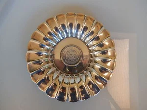 Sanborn's of Mexico Sterling Fluted Dish Rare Un Peso 1920 Center - Picture 1 of 5