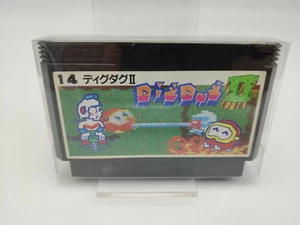Es-Dig Dug II 2 + Plastic Shell Famicom Used - Picture 1 of 2