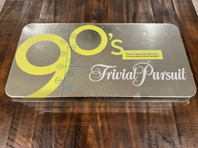 Trivial Pursuit 90s Time Capsule Edition Trivia Tin Case Parker Brothers SEALED - Image 1 of 4