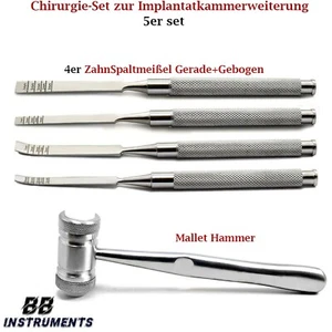 Zahn knochen spaltmeißel Zahnfleisch Chirurgisch transplantationsbrecher Hammer - Bild 1 von 3