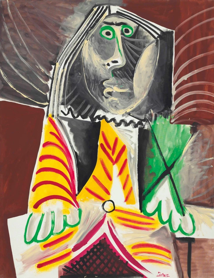 PABLO PICASSO Poster or Rolled Canvas Print "Homme assis" 1969 - Image 1 of 1