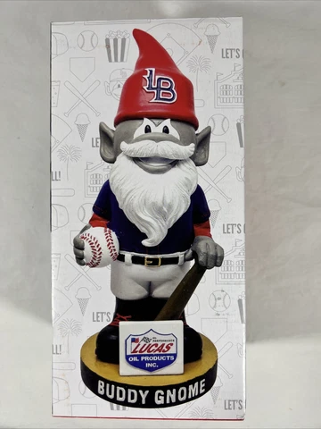 (NEW) RARE Louisville Bats Buddy Bat Garden Gnome Bobblehead Cincinnati Reds Cover