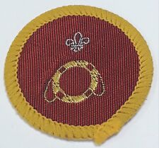 1971  - 1981 Open Emblem Instructor Life Saver Scout Badge Post World Wide