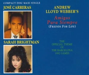 JOSÉ CARRERAS & SARAH BRIGHTMAN - Amigos para siempre 3TR CDM 1992 - Picture 1 of 1