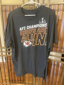 AFC Champs Locker Room Short Sleeve Nike Kansas City Chiefs 2023  2XL - Picture 1 of 9