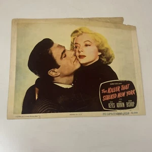 Vintage " The killer that stalked New York" lobby card-original 11x14- - Picture 1 of 10