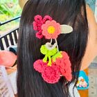 Hair Accessories Snap Hair Pin  Fashion Flower set Cute  Handmade Crochet 07