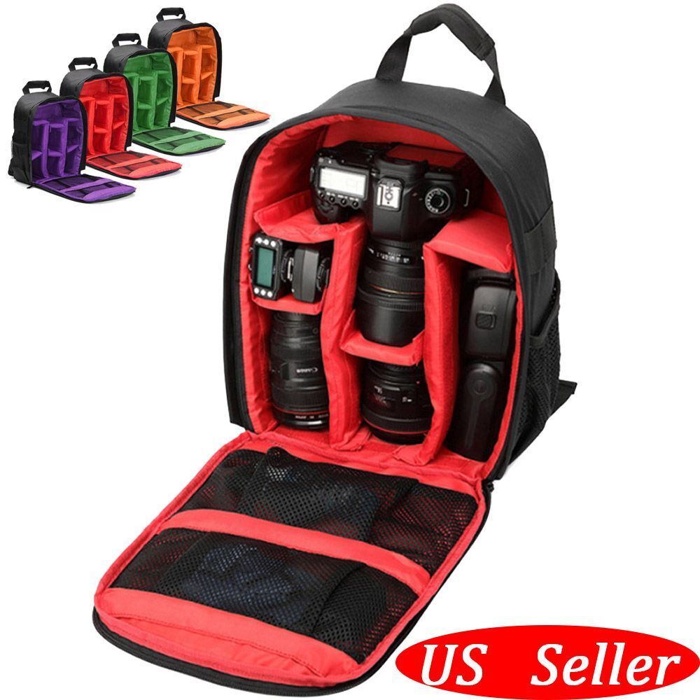 Camera Backpack Shoulder Bag Waterproof Case for Canon Nikon Sony DSLR Digital