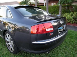 Audi A8 2004-09 EuroTuner rear  3pc Trunk Spoiler Unpainted A4E Made in USA - Picture 1 of 10