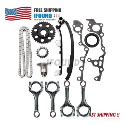 2RZ-FE 2.4L for 1995-2004 Toyota Tacoma Timing Chain Kit & 4Pcs Connecting Rods - Image 1 of 4