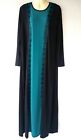 Abaya Maxi Dress Jilbab Jellabiya Djelaba Evening Jersey Lace Size 34/36