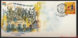 India 2024 París Juegos Olímpicos Medalla Ganadores, Especial, Cubierta Conmemorativa, Francia - Imagen 1 de 2